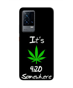 Weed Quote iQOO 9 5G Real 4D Back Cover