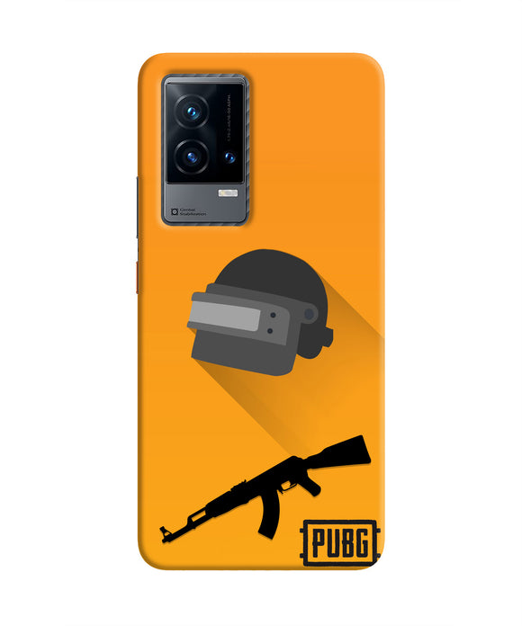 PUBG Helmet and Gun iQOO 9 5G Real 4D Back Cover