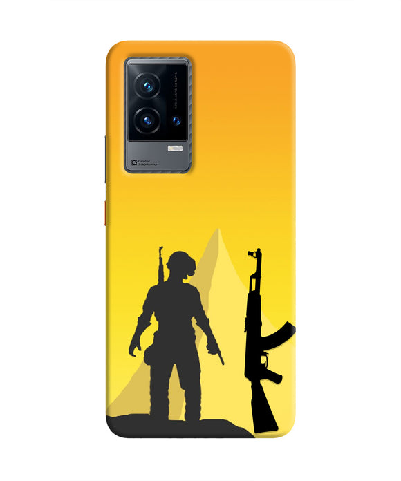 PUBG Silhouette iQOO 9 5G Real 4D Back Cover