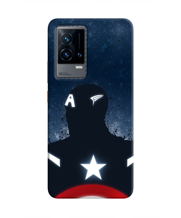 Captain america Shield iQOO 9 5G Real 4D Back Cover