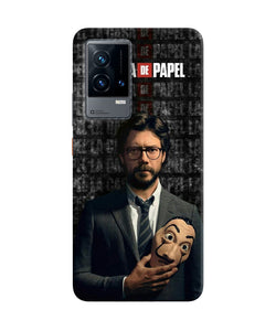 Money Heist Professor with Mask iQOO 9 5G Back Cover