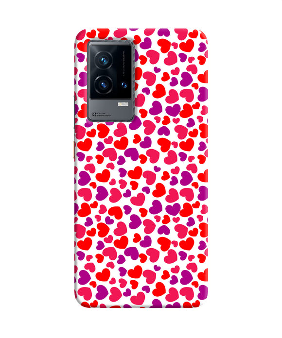 Heart print iQOO 9 5G Back Cover