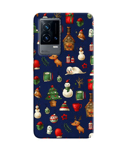 Canvas christmas print iQOO 9 5G Back Cover