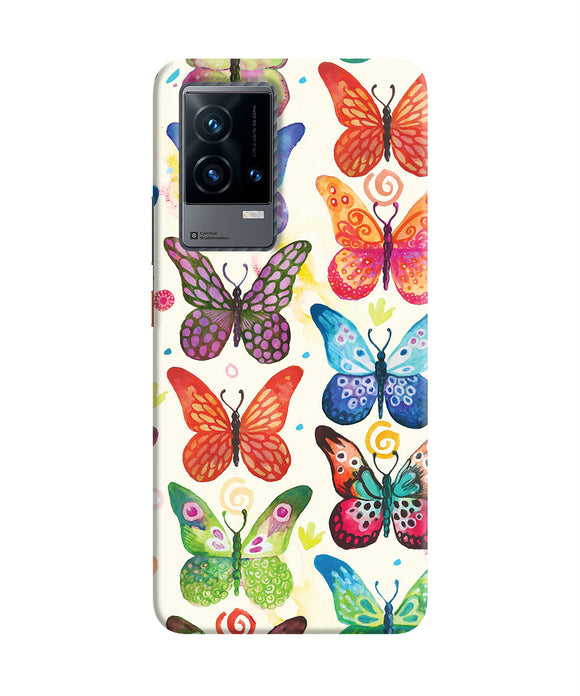 Abstract butterfly print iQOO 9 5G Back Cover