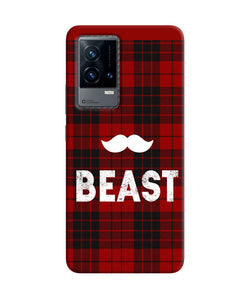 Beast red square iQOO 9 5G Back Cover