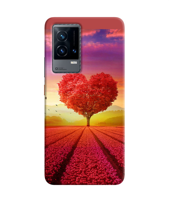 Natural heart tree iQOO 9 5G Back Cover