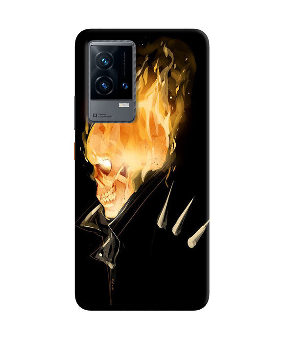 Burning ghost rider iQOO 9 5G Back Cover