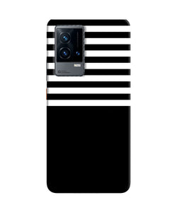 Black and white print iQOO 9 5G Back Cover