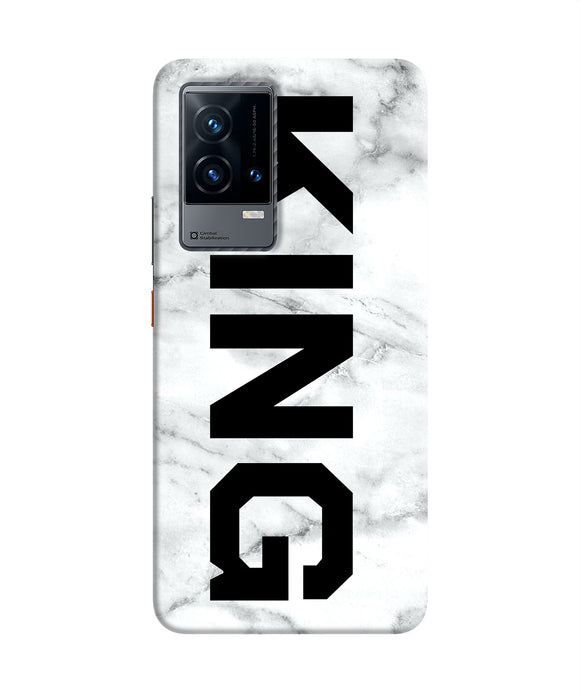 King marble text iQOO 9 5G Back Cover