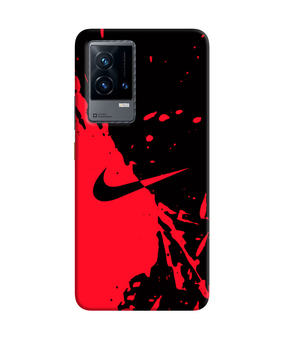 Nike red black poster iQOO 9 5G Back Cover