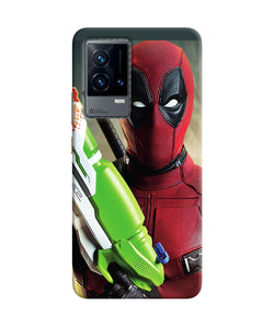 Deadpool funny gun iQOO 9 5G Back Cover