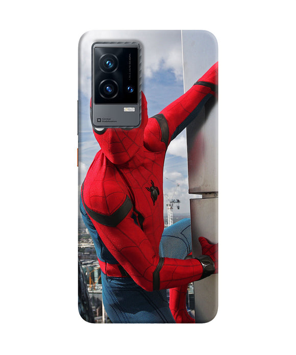 Spiderman on the wall iQOO 9 5G Back Cover