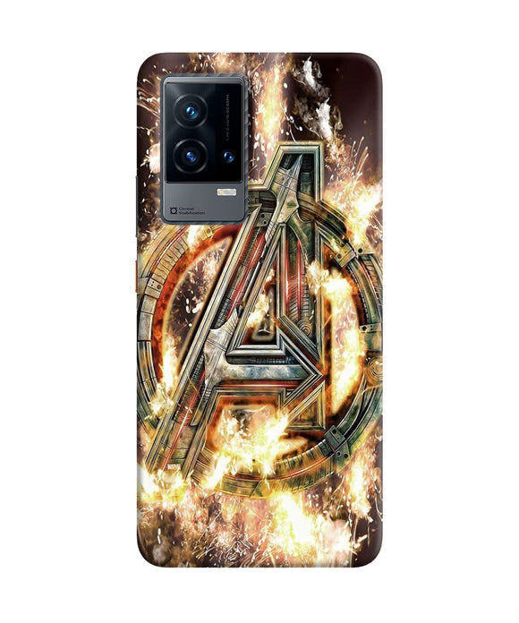 Avengers burning logo iQOO 9 5G Back Cover