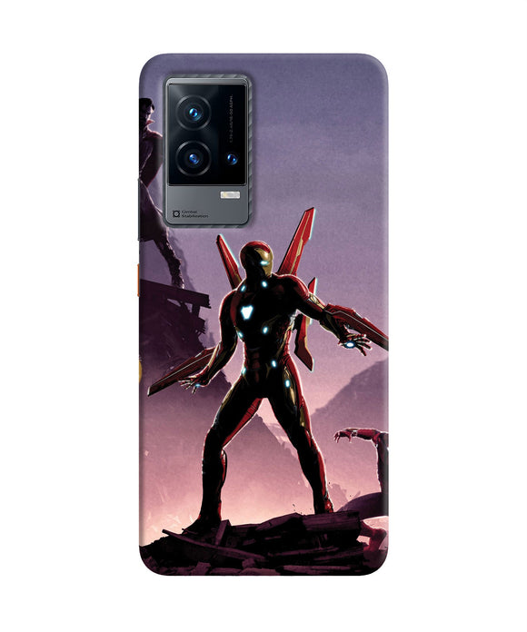 Ironman on planet iQOO 9 5G Back Cover