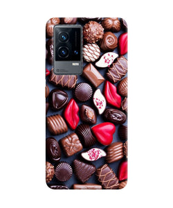 Valentine special chocolates iQOO 9 5G Back Cover