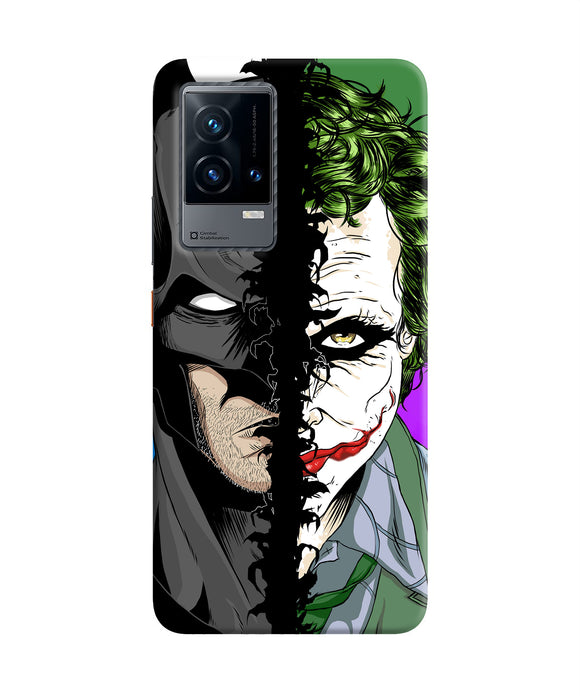 Batman vs joker half face iQOO 9 5G Back Cover