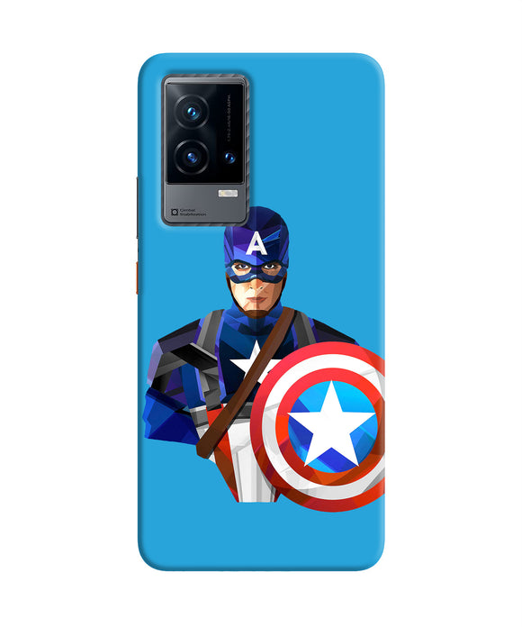 Captain america character iQOO 9 5G Back Cover