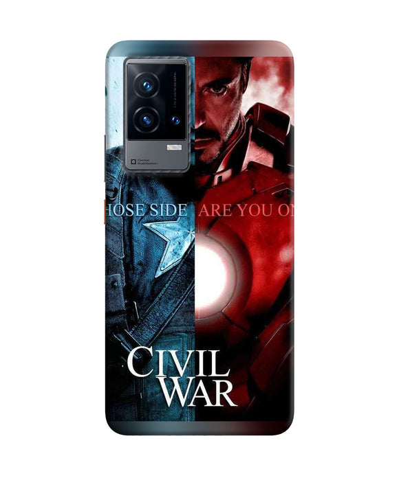 Civil war iQOO 9 5G Back Cover