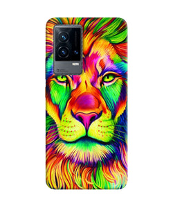 Lion color poster iQOO 9 5G Back Cover