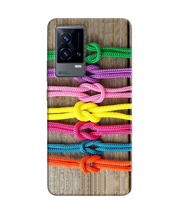 Colorful shoelace iQOO 9 5G Back Cover