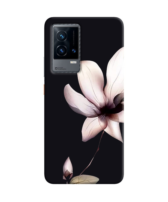 Flower white iQOO 9 5G Back Cover