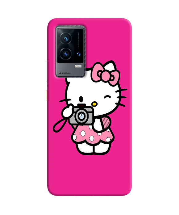 Hello kitty cam pink iQOO 9 5G Back Cover