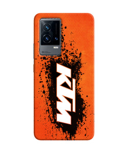 KTM black spray iQOO 9 5G Back Cover