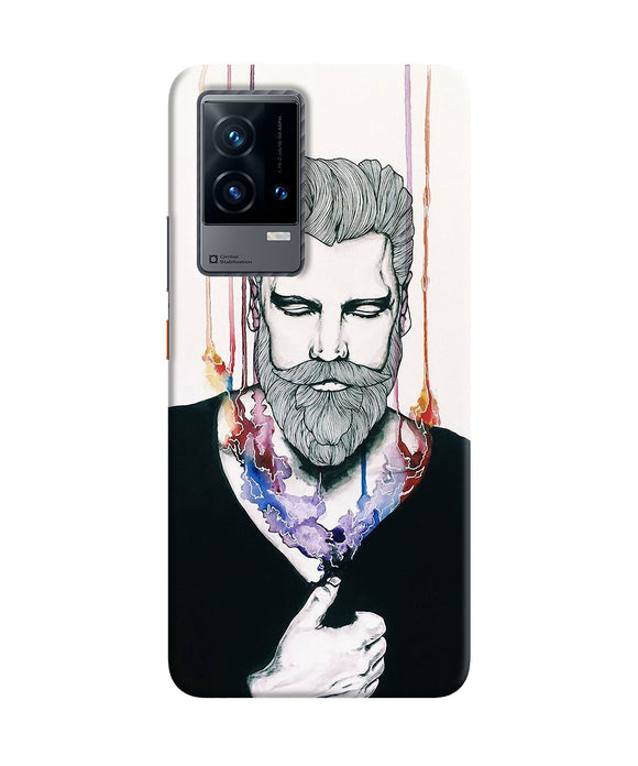 Beard man character iQOO 9 5G Back Cover