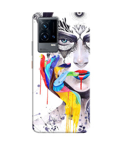 Girl color hand iQOO 9 5G Back Cover