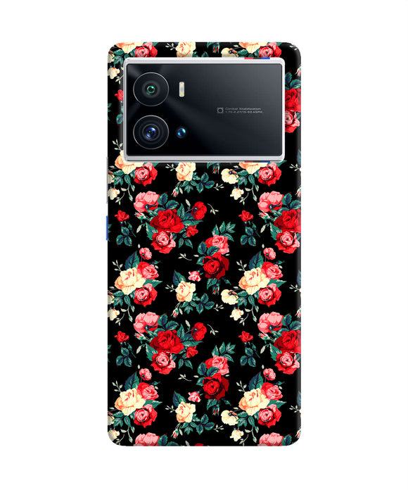 Rose Pattern iQOO 9 Pro 5G Back Cover