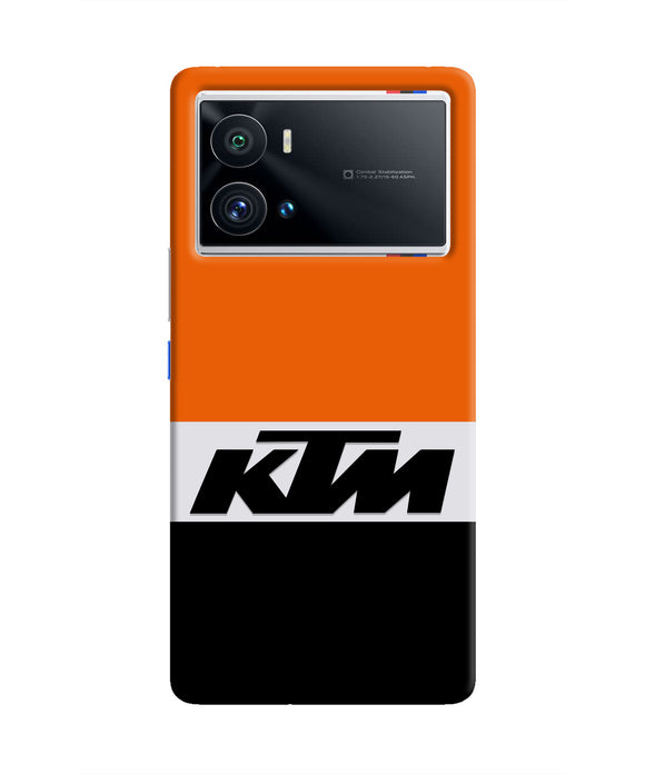 KTM Colorblock iQOO 9 Pro 5G Real 4D Back Cover