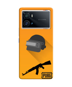 PUBG Helmet and Gun iQOO 9 Pro 5G Real 4D Back Cover