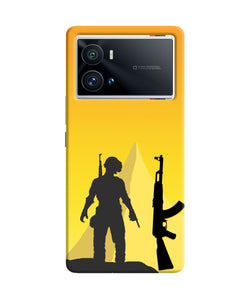 PUBG Silhouette iQOO 9 Pro 5G Real 4D Back Cover