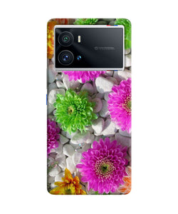 Natural flower stones iQOO 9 Pro 5G Back Cover