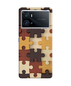 Wooden puzzle iQOO 9 Pro 5G Back Cover