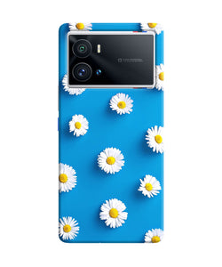 White flowers iQOO 9 Pro 5G Back Cover