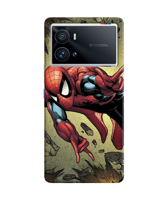 Spiderman on sky iQOO 9 Pro 5G Back Cover