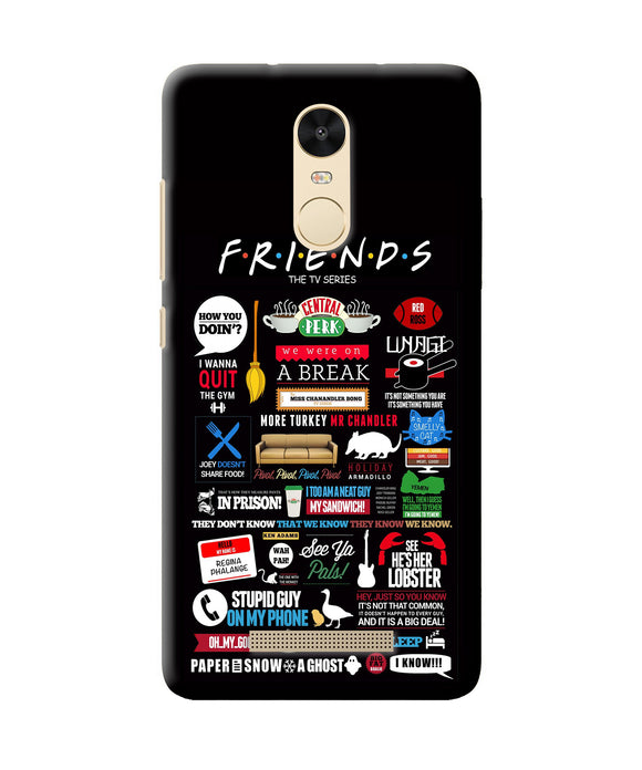 Friends Redmi Note 3 Back Cover
