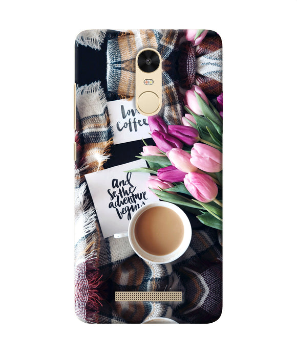 Love Coffee Quotes Redmi Note 3 Back Cover