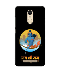 Black Jay Shree Ram Redmi Note 3 Back Cover