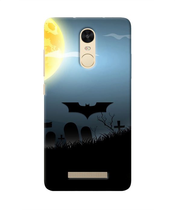 Batman Scary cemetry Redmi Note 3 Real 4D Back Cover