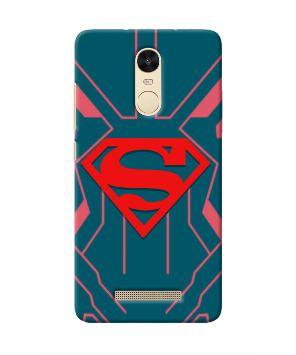 Superman Techno Redmi Note 3 Real 4D Back Cover