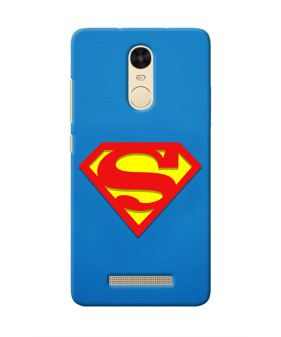 Superman Blue Redmi Note 3 Real 4D Back Cover