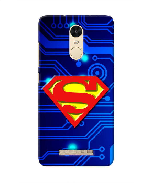 Superman Abstract Redmi Note 3 Real 4D Back Cover