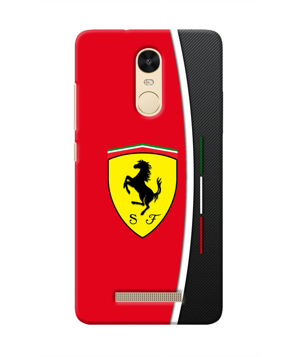 Ferrari Abstract Maroon Redmi Note 3 Real 4D Back Cover