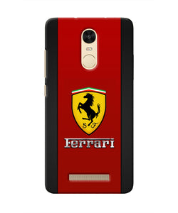 Ferrari Abstract Red Redmi Note 3 Real 4D Back Cover