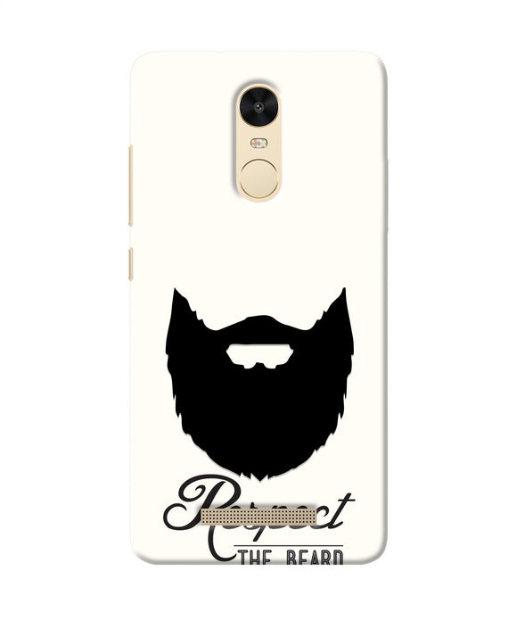 Respect the Beard Redmi Note 3 Real 4D Back Cover