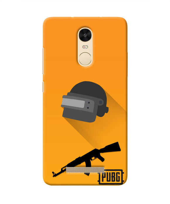 PUBG Helmet and Gun Redmi Note 3 Real 4D Back Cover