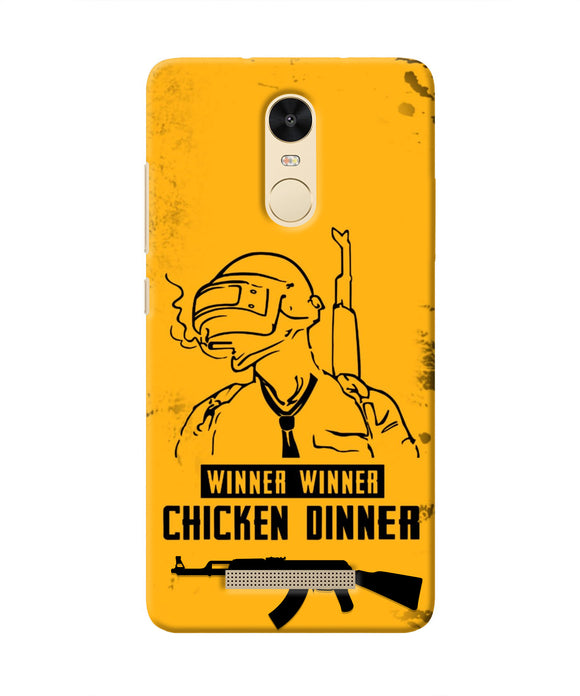 PUBG Chicken Dinner Redmi Note 3 Real 4D Back Cover