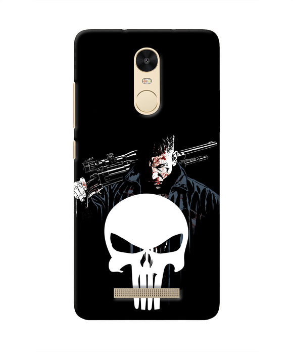 Punisher Character Redmi Note 3 Real 4D Back Cover